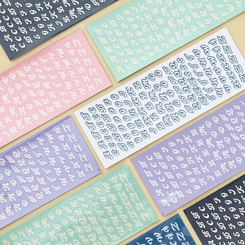 Colorful fine sand laser glitter stickers ins wind letters sequins waterproof stickers ins chase star phone stickers