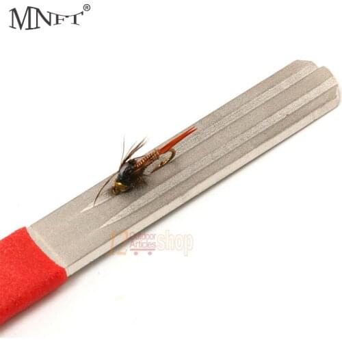 MNFT 2 Pcs/Lot Double Side Good Quality Fishing Flies Hook Hone Fly Fishing Hook Sharpening Tool