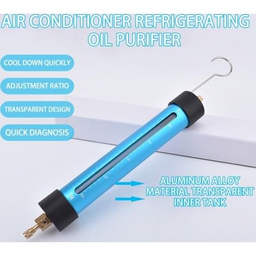 Air conditioning refrigerating oil refrigerant purifier purity detection oil fluorine distributor refrigeration diagnostic tool