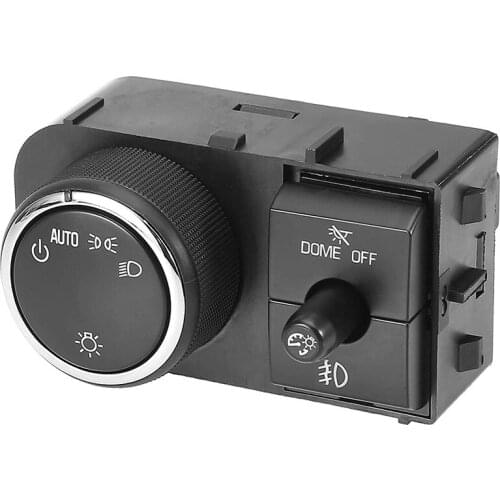 Headlight Switch Dash Mount Panel Dimmer Switch Dome Lamp Switch for Chevrolet Silverado 1500 2007-2013 25858705