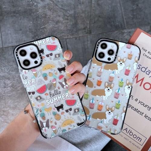 Oil Painting Cute Animal Pattern Soft Silicone Phone Case For iPhone 12 Pro Max 12Mini 11 Pro XS Max X XR 7 8 Plus SE 2020 Cover