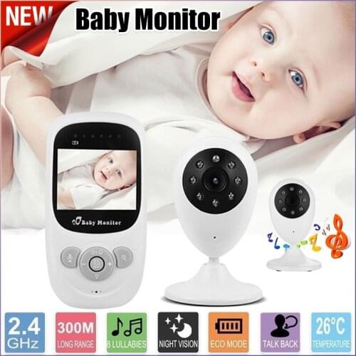 Baby Monitor SP880 Night Vision Security Camera Wireless Intercom 2.4 Inch Audio Video Camera Temperature Detection Baby Camera