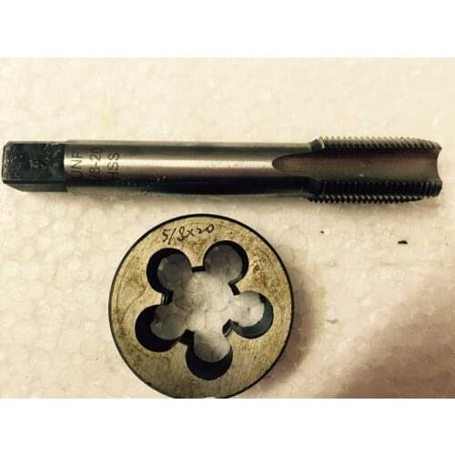 1 Set HSS Right Hand Die and Tap threading 5/8 " - 11UNC 12UN 14UNS 16UN 18UNF 20UN 24UNEF 27UNS 28UN 32UN 36UNS 40UNS
