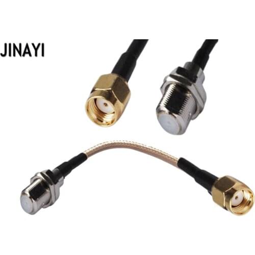 10pcs RP-SMA Male to F Female Connector RG316 Adapter Coax Coaxial Pigtail Cable 10/15/20cm