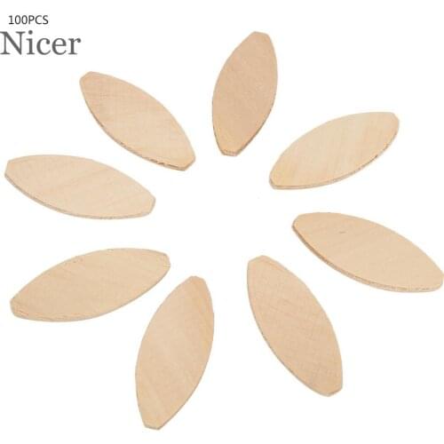 Wood Joining Biscuits 100pcs Home Connection Boards for Tenon Machine Woodworking Biscuit Joiner Craft Supplies Accessories Set