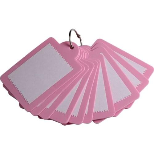 15pcs 6*8cm Pink Nail Art Soft Stamping Protective Plastic backing