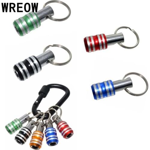 5/6/7/10 Pcs 1/4inch Hex Shank Screwdriver keychain extension Bar Drill Bits Screw Adapter Quick Release Holder Easy Change