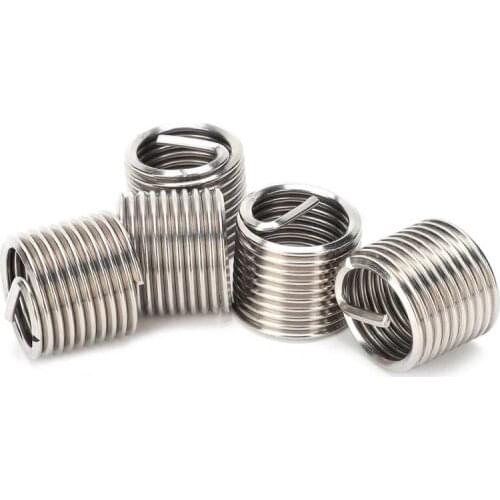 5Pcs Thread Inserts Male Female Reducing Nut Repair Stainless Steel Wire Fastener M24x3x1.5D Thread Inserts