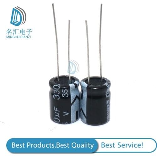 50pcs 330UF 35V Radial Electrolytic Capacitor 35V330UF 10mm X13mm