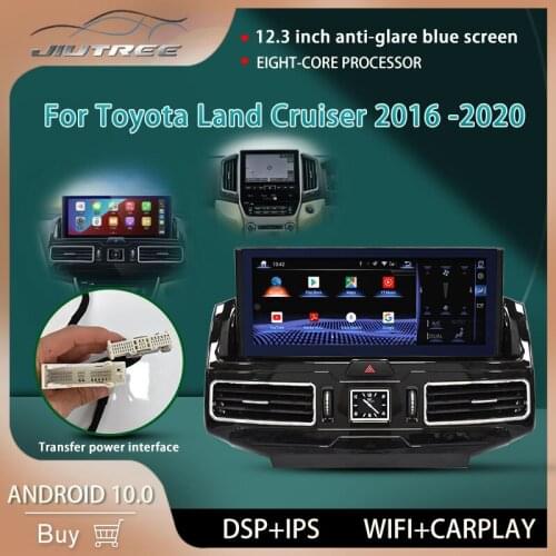 2din Anti-Glare Android 10.0 car DVD Radio GPS navigation FOR TOYOTA LAND CRUISER LC200 2016 -2020 multimedia player carplay