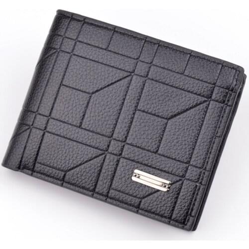 Bisi Goro 2021 Retro Brand Smart Purse Mens Short Slim Wallet Business Casual Pu Leather Credit Card Bag Card Holder