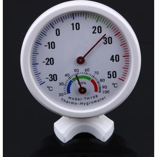 Newest LCD Digital Thermometer Hygrometer Bell Shaped Indoor Measure Tool with Small Bracket Home Wall Desktop Measuring Tool