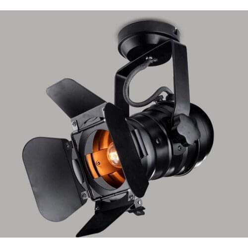 E27 Vintage celling iron lamp Industrial Light Retro Lamp Adjustable 4 Leaf for Clothes store Coffee Bar Loft style Fixture DA