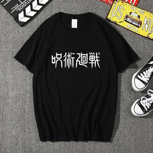 Jujutsu Kaisen Mens T-Shirts Harajuku Casual Top Tee Shirt Man Gojo Satoru Clothing Tee Shirt Oversized T-Shirt For Men Tops