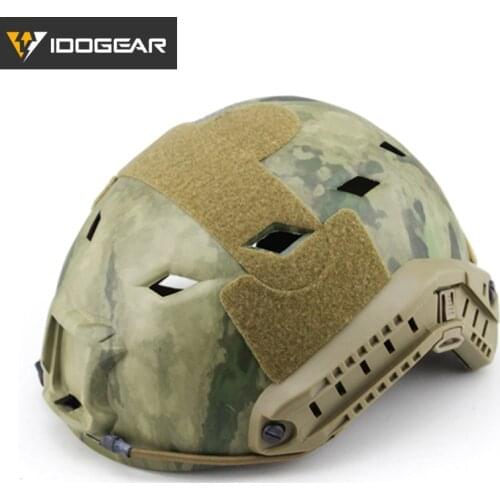 IDOGEAR Tacitcal Multicam Helmet BJ Type Military Airsoft Hunting Accessories Helmet Cover Headwear Side Rail