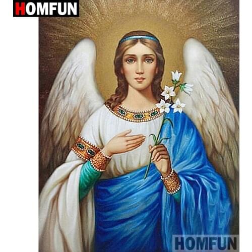 HOMFUN Full Square/Round Drill 5D DIY Diamond Painting "Religious figure" Embroidery Cross Stitch 5D Home Decor Gift A07647