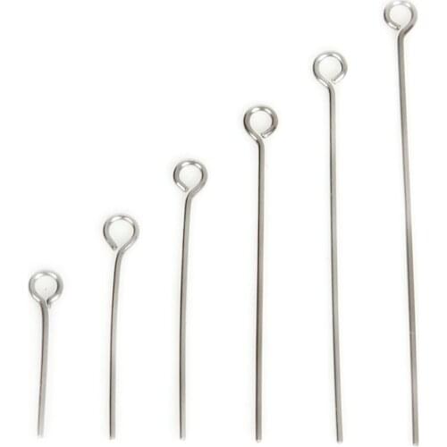 Hot Fashion 200pcs/lot Stainless Steel Beautiful Eye Pin for Necklace Jewelry DIY Finding Making