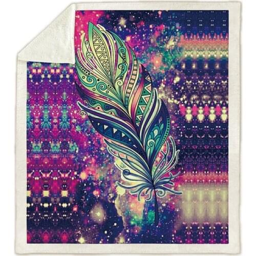 Dreamcatcher 3D Printed Sherpa Blanket Couch Quilt Cover Travel Bedding Velvet Plush Throw Fleece Blanket Bedspread DR3