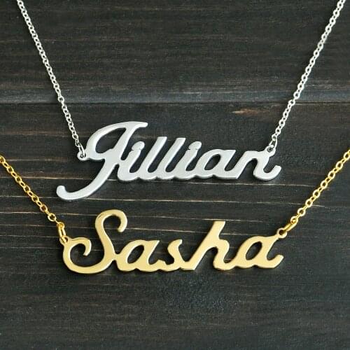 Any Personalized Name Necklace alloy pendant Alison font fascinating pendant custom name necklace Personalized necklace