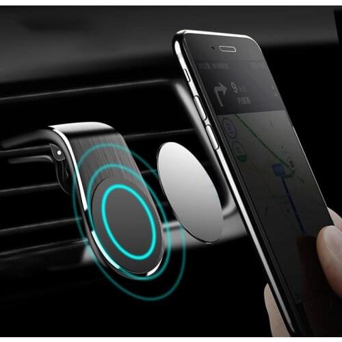 Magnetic Car phone Holder Stand For iPhone Samsung Huawei Xiaomi 360 Rotate Metal Air Vent Magnetic Holder in Car Mount Holder