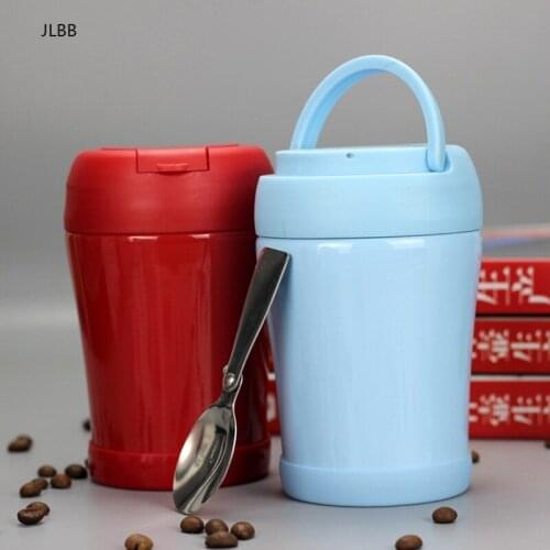 350ML Mini Thermos Candy Color Food Soup Thermos BPA-free Stainless Steel Vacuum Thermos 316 stainless steel Lunch Box for Kids
