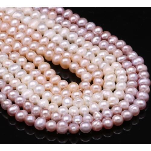 New Hot Sale Spherical Pearl Bead Natural Freshwater Baroque Pearls for Necklace Bracelet Jewelry Making DIY Size 4-5mm