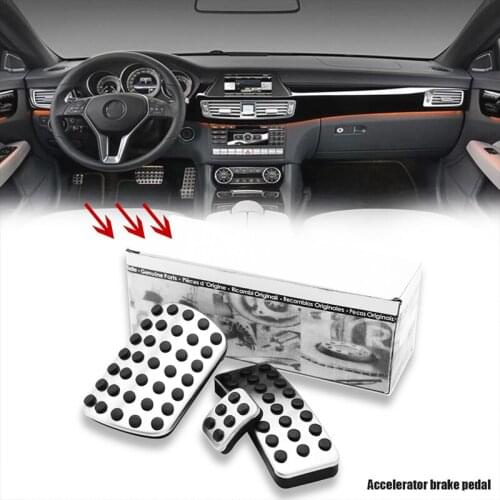 Brake Foot Pedals pad For Mercedes-Benz W176 W245 W246 W251 W164 W166 X164 X166 C177 X156 A B CLA GLA ML GL R Class stickers