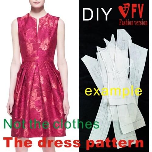 Dresses Sewing Pattern Template Cutting drawing Clothing DIY ((Not selling clothes)) BLQ- 141