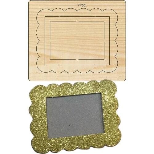 Hollow photo frame wooden die-cutting clipboard craft knife die compatible with most manual die-cutting stamps and dies 2020