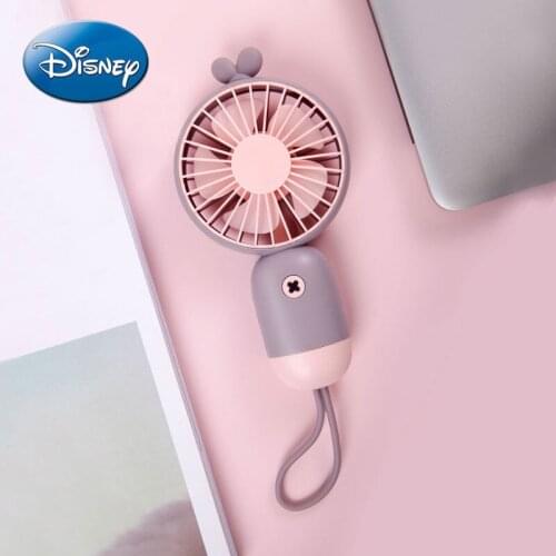 Disney Handheld Multifunctional USB Charging Cute Mini Electric Fan Student Dormitory Mute Portable Large Wind Fan