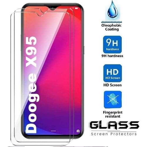 Smartphone 9H Tempered Glass for Doogee X95 GLASS Protective Film for doogee X95 Screen Protector cover phone case