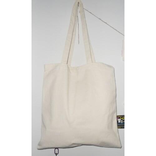 Standard shipping 36x39cm blank plain canvas bag for magazine books organizer carrier