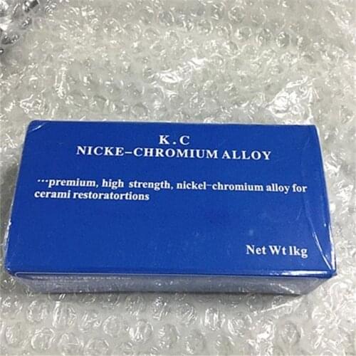 1 Box 1kg Dental Lab Nickel-Chromium Ni-Cr Ceramic Alloy for Ceramic Restoration Dental Nicr Alloy with Beryllium