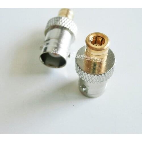 10Pcs SMB-BNC Q9 Adapter SMB Male To BNC Q9 Jack Female Straight RF Coax Adapter Connector