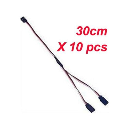 10 pcs /Lot 30cm Servo extension cable, Y type servo cable, branch servo extension cable