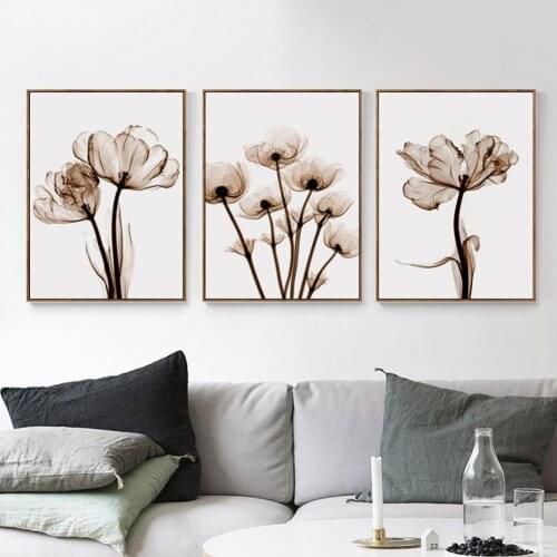 20*25/30*40/40*50 Modern Flower Pattern Canvas Painting Wall Art Posters for Room Decoration Unframed Canvas Posters Home Decor