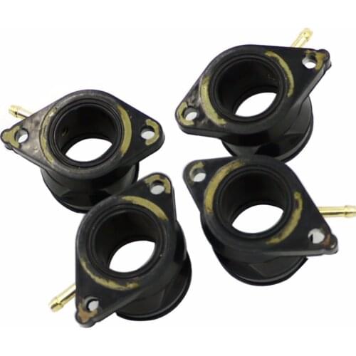 4pcs/set Motorcycle Carburetor Carb Interface Adapter Intake Manifold Glue For Yamaha XJ550 XJ 550 1981 1982 1983 81-83