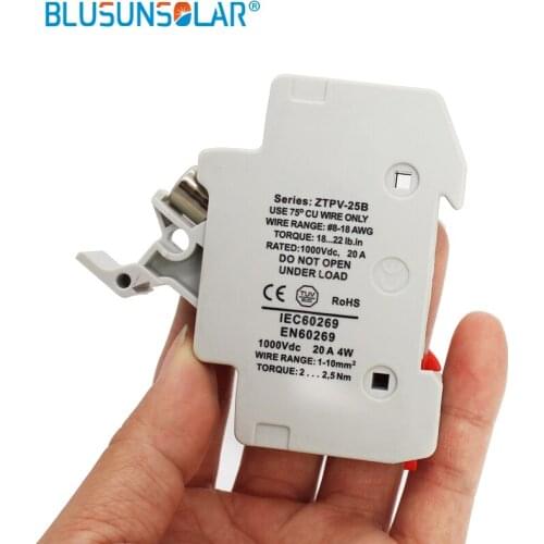 5 Set Lot High Voltage Solar PV Fuse 1000VDC fusible 10x38 gPV With Fuse Holder