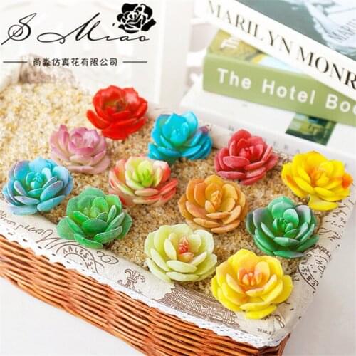 6x8cm Artificial Succulent Plants DIY Plants Wall Flower Arrangement Accessories Fake Plants Christmas Wedding Party Supplies