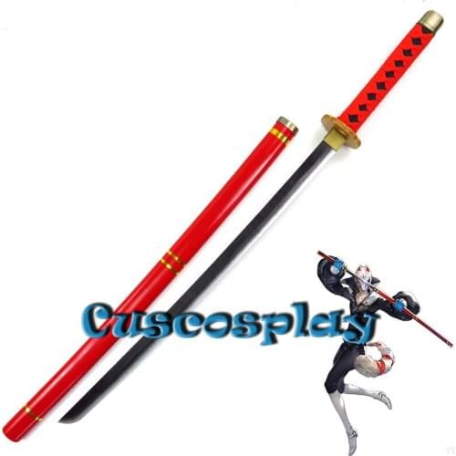 Anime Persona 5 Fox Yusuke Kitagawa Phantom Thief Cosplay Porp Wooden Sword Weapons Halloween Christmas Props for Fancy Party