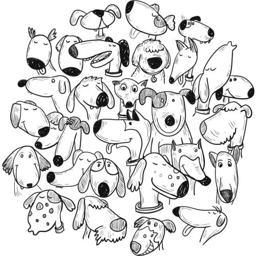 AZSG Funny Dogs Background Clear Stamps For DIY Scrapbooking Decorative Card making Crafts Fun Decoration Supplies 13*13cm