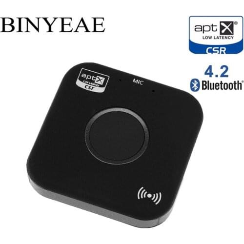 Bluetooth NFC 4.2 A2DP Aptx Low Latency RCA Aux 3.5mm Stereo Audio Receiver Wireless hansfree Music Adapter for Home Car Speaker