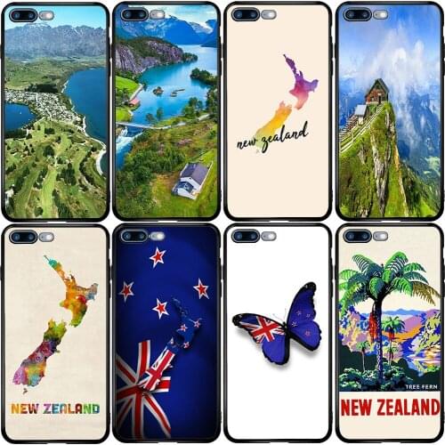 Phone Case for Xiaomi Redmi Note 10 9 9S 9A 8 8T 7 6 7A 6A 5A 5 A1 A2 A3 Pro Max Plus Lite New Zealand National Flag