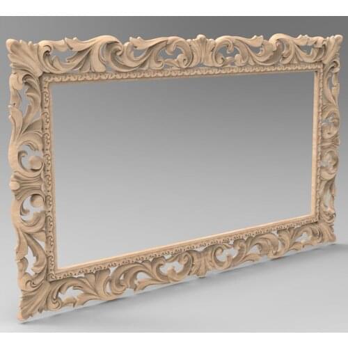 Digital file frame 3d model relief for cnc carving engraving in STL file format artcam aspire -13 decor frame