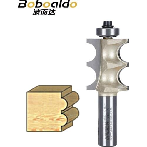 Two flutes 1/4 1/2 shk Bis Arcuate Bearing Double Beading Bits Double or Corner Beads CNC Milling Machine Arden Router Bits