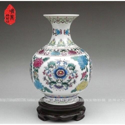 Ceramics enamel ceramic vase porcelain vase pomegranate bottle crafts