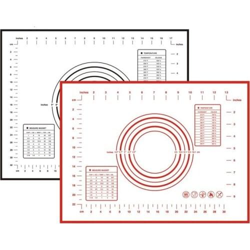 Kitchen Gadgets Hifuar Silicone Baking Mat with Scale Rolling Dough Pad Kneading Dough Mat Non Stick Pastry Oven Liner Bakeware