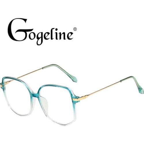 Anti Blue Light Metal Polygon Glasses Frame Women Men Myopia Eyeglasses Frames Female Transparent Optical Spectacles Gold Metal