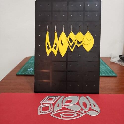 Metal Cutting Dies Layer Drop Earring 2021 new Craft Knife Blade Punch Die Stencil For Diy Scrapbook Paper Cards Embossing Die