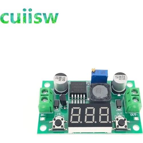 10pcs LM2596S LM2596 DC 4.0~40 to 1.3-37V Adjustable Step-Down Power Module + LED Voltmeter DC-DC module